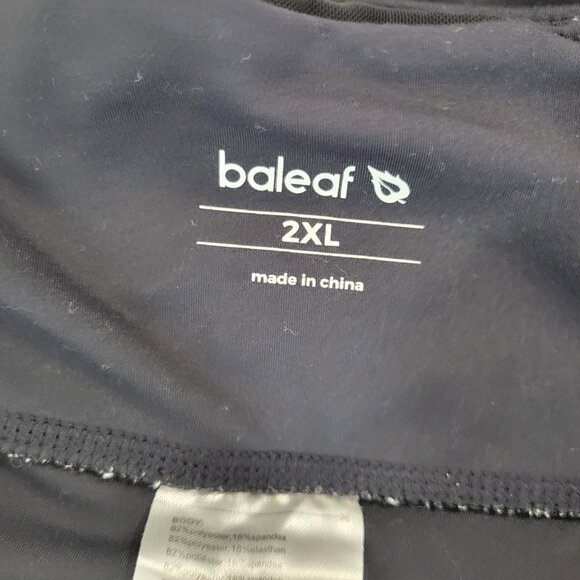 Baleaf Womens Shorts 2XL Plus Biker Black Poly Blend LONG Lightweight BLA144E - Picture 8 of 10